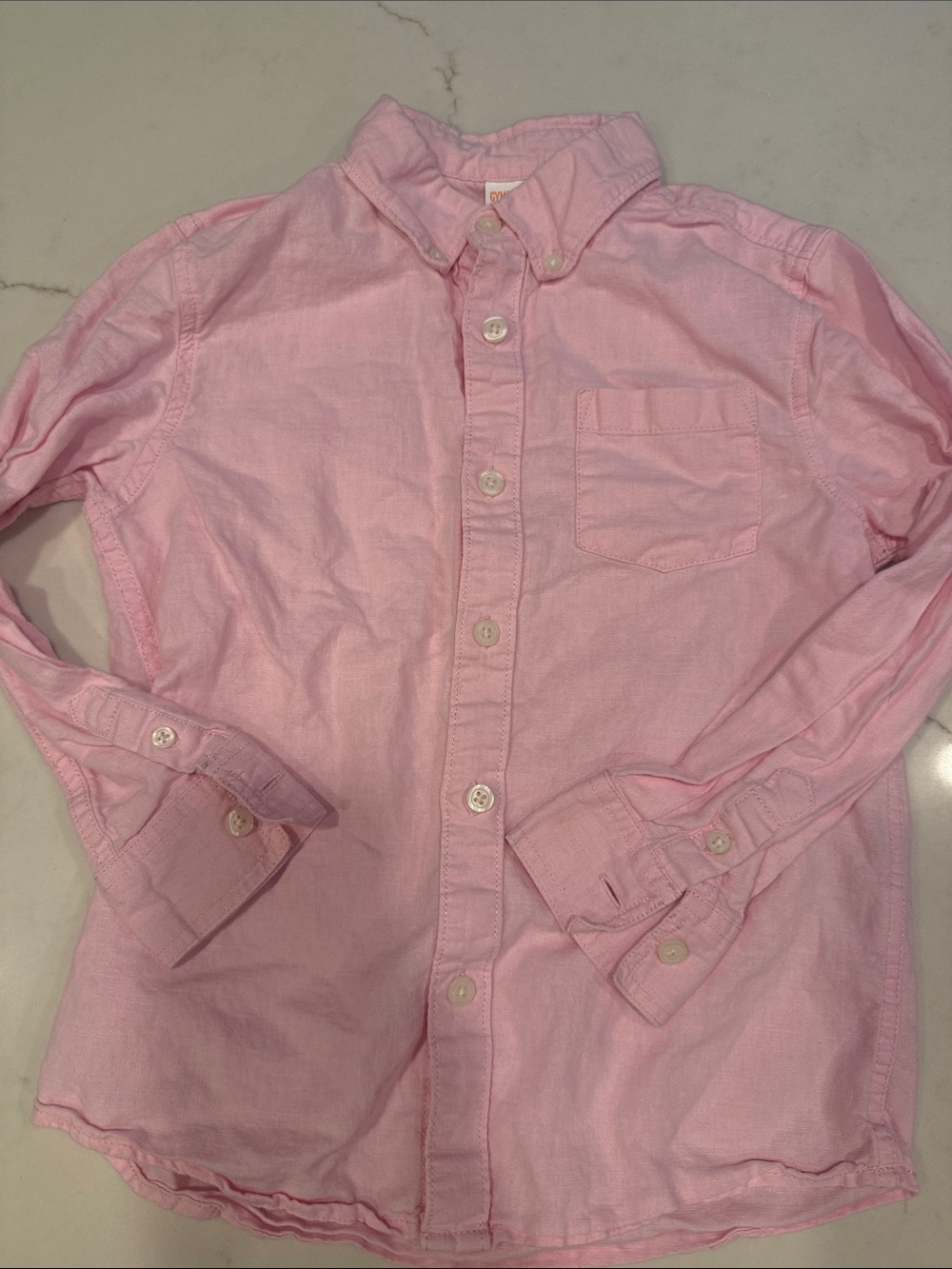 Gymboree Light Pink Casual Button-Down Shirt